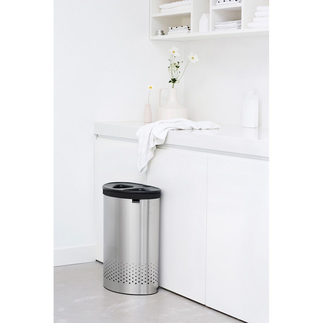 Laundry Bin, 55L, Selector Matt Steel 8710755105029 Brabantia 1000x1000px 7 NR 2251