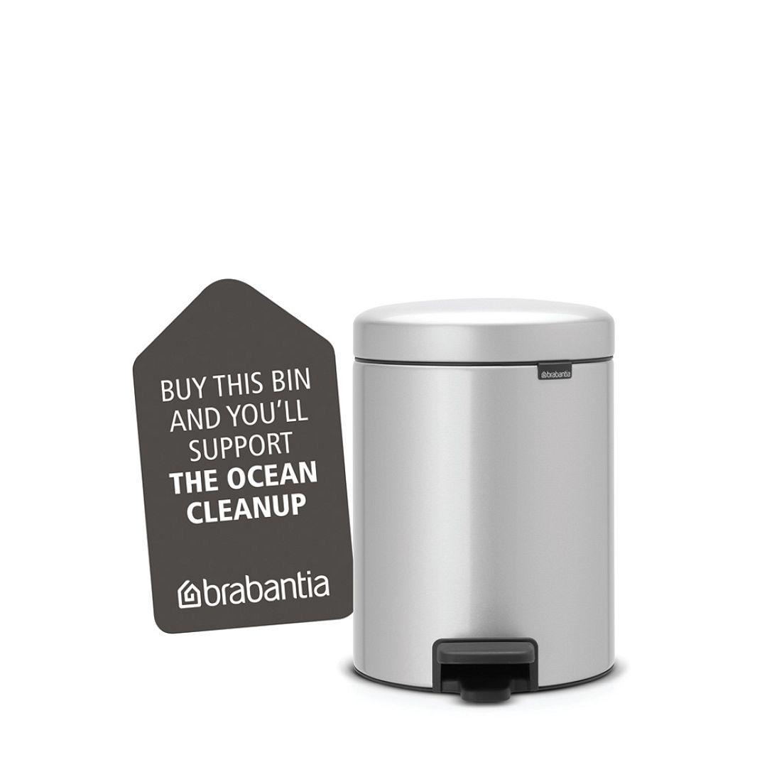 Pedal Bin newIcon, 5L Metallic Grey 8710755112904 Brabantia 1000x1000px 7 NR 9710