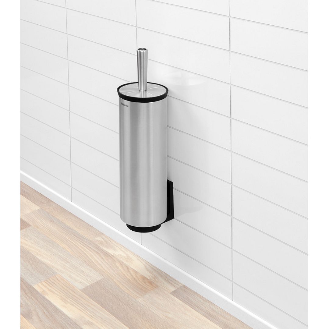 Toilet Brush and Holder, Profile Matt Steel 8710755427183 Brabantia 1000x1000px 7 NR 4859