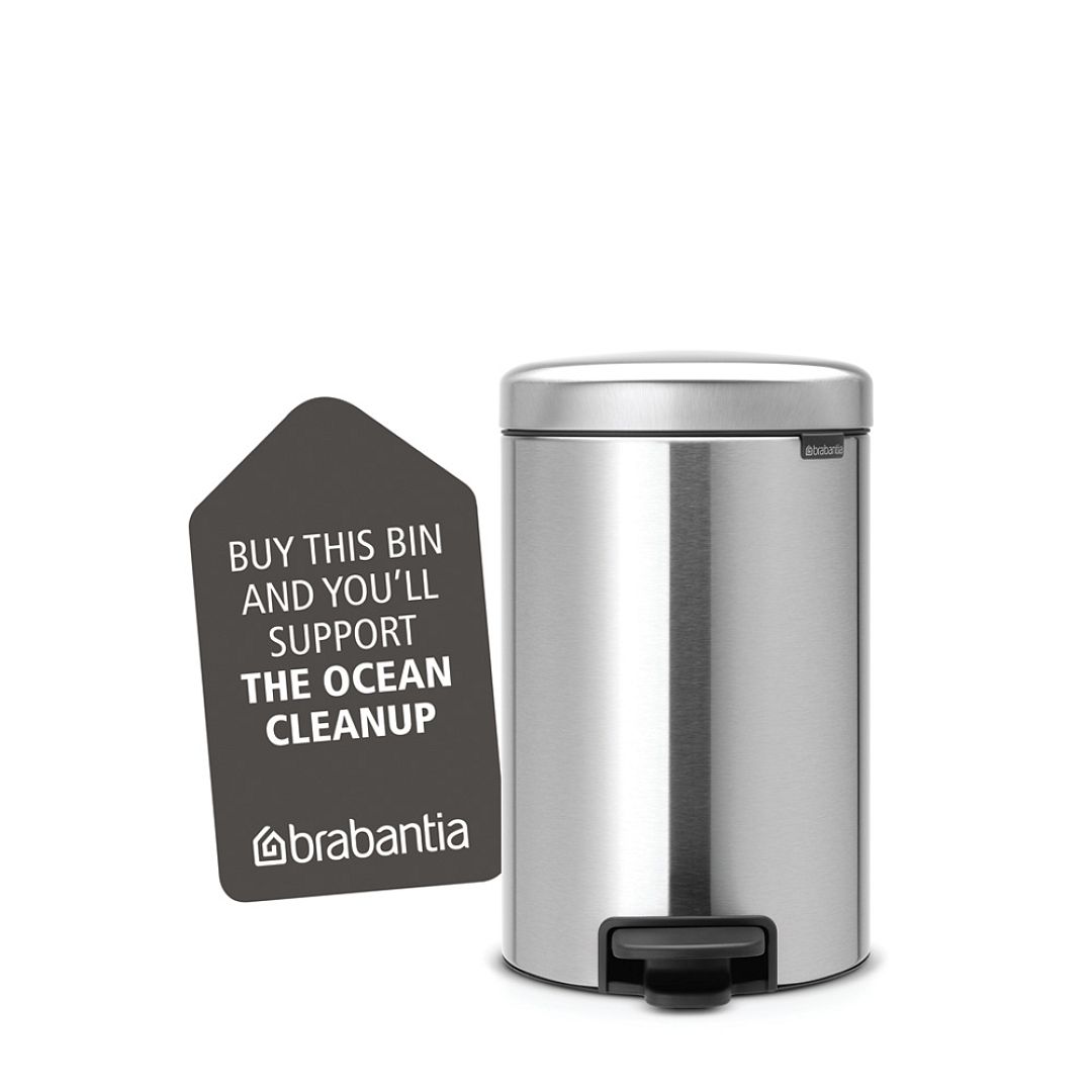 Pedal Bin newIcon, 12L Matt Steel Fingerprint Proof 8710755112041 Brabantia 1000x1000px 7 NR 9619