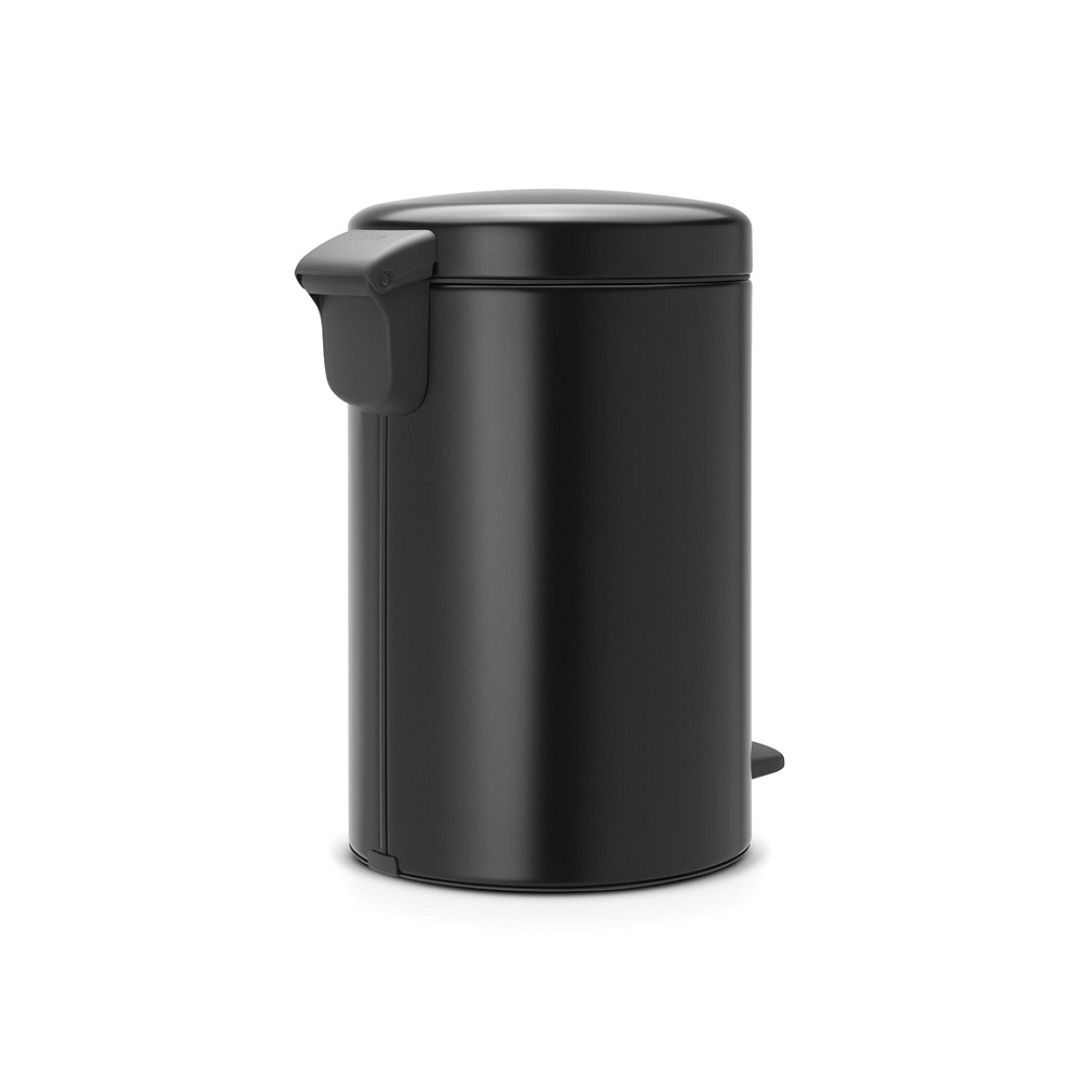 Pedal Bin newIcon, 12L Matt Black 8710755113741 Brabantia 1000x1000px 7 NR 7848