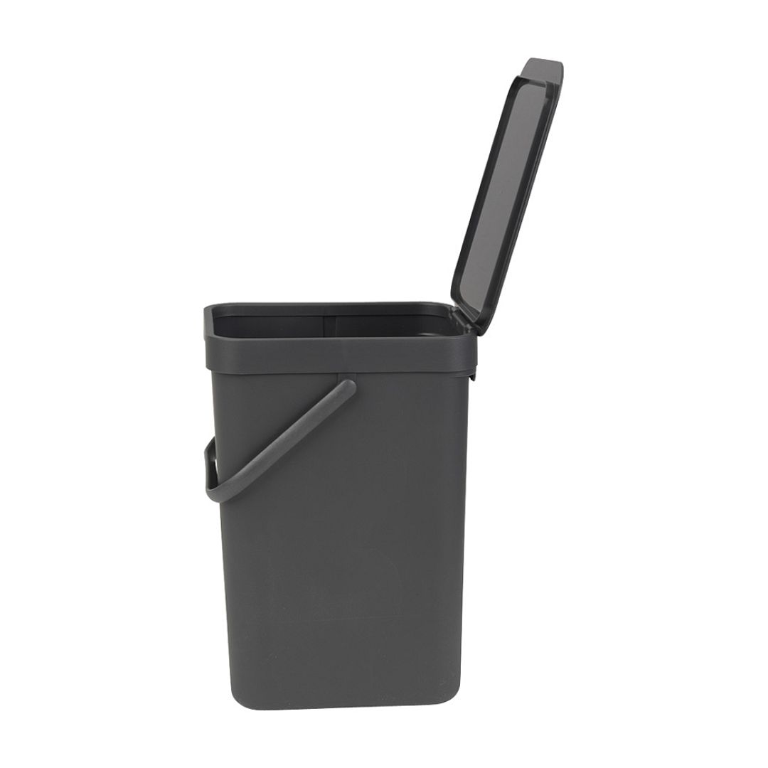 Sort & Go Waste Bin, 12L Grey 8710755109805 Brabantia 1000x1000px 7 NR 1273